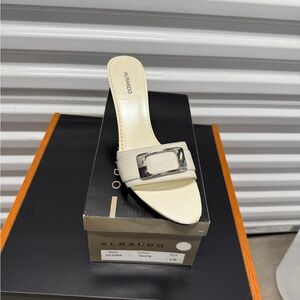 Cream Women's Heeled Sandals